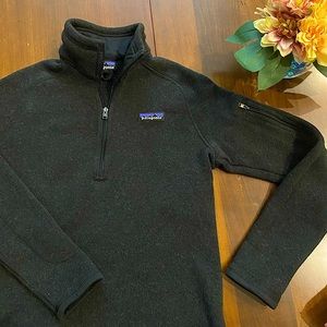 Patagonia Better Sweater 1/4 - Zip Black Small